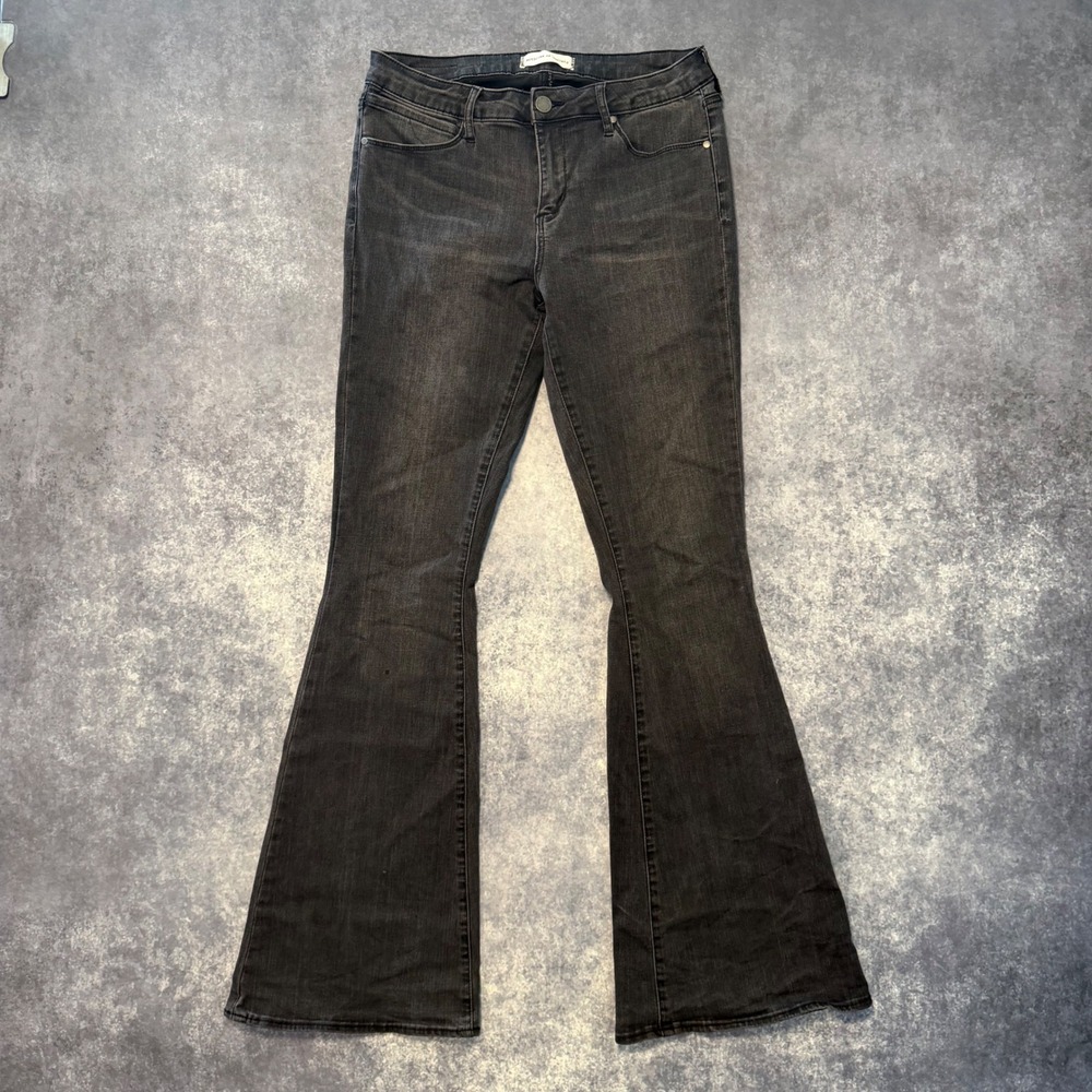 Articles of Society Faith Flare Jeans Womens Size 28 Faded Black Stretch Denim